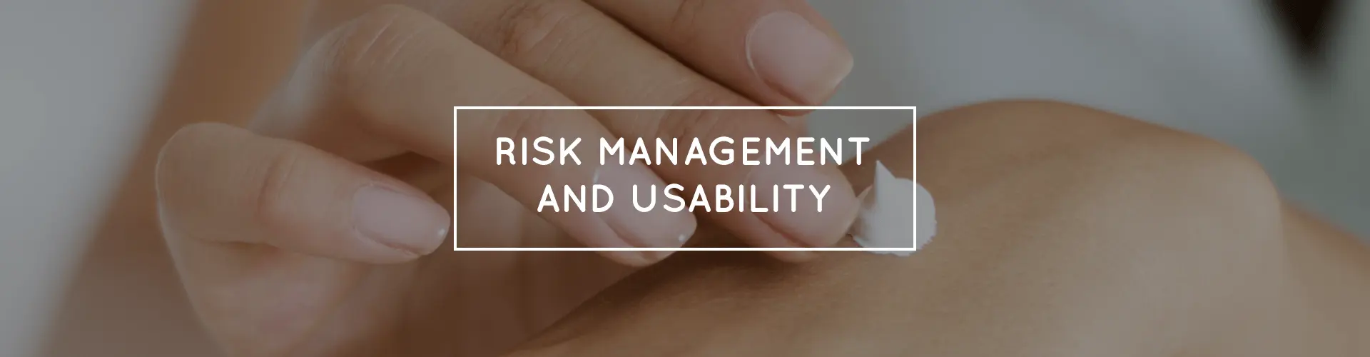 risk management and usability