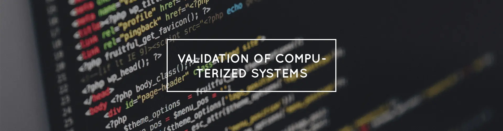 validation of computadorized systems