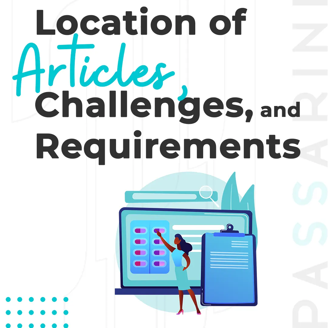 Location of Articles, Challenges, and Requirements