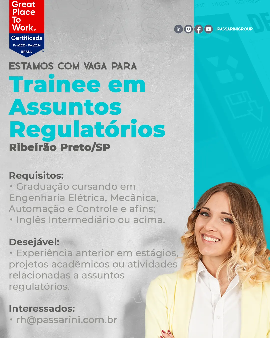 Trainee em Assuntos Regulatórios Ribeirão Preto/SP