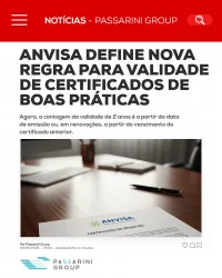 Anvisa Define Nova Regra Para Validade De Certificados De Boas Práticas