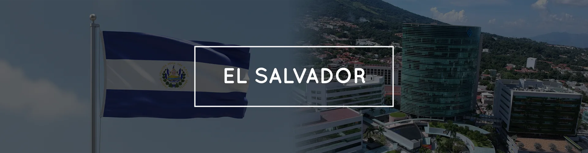 Banner Bandeira El Salvador